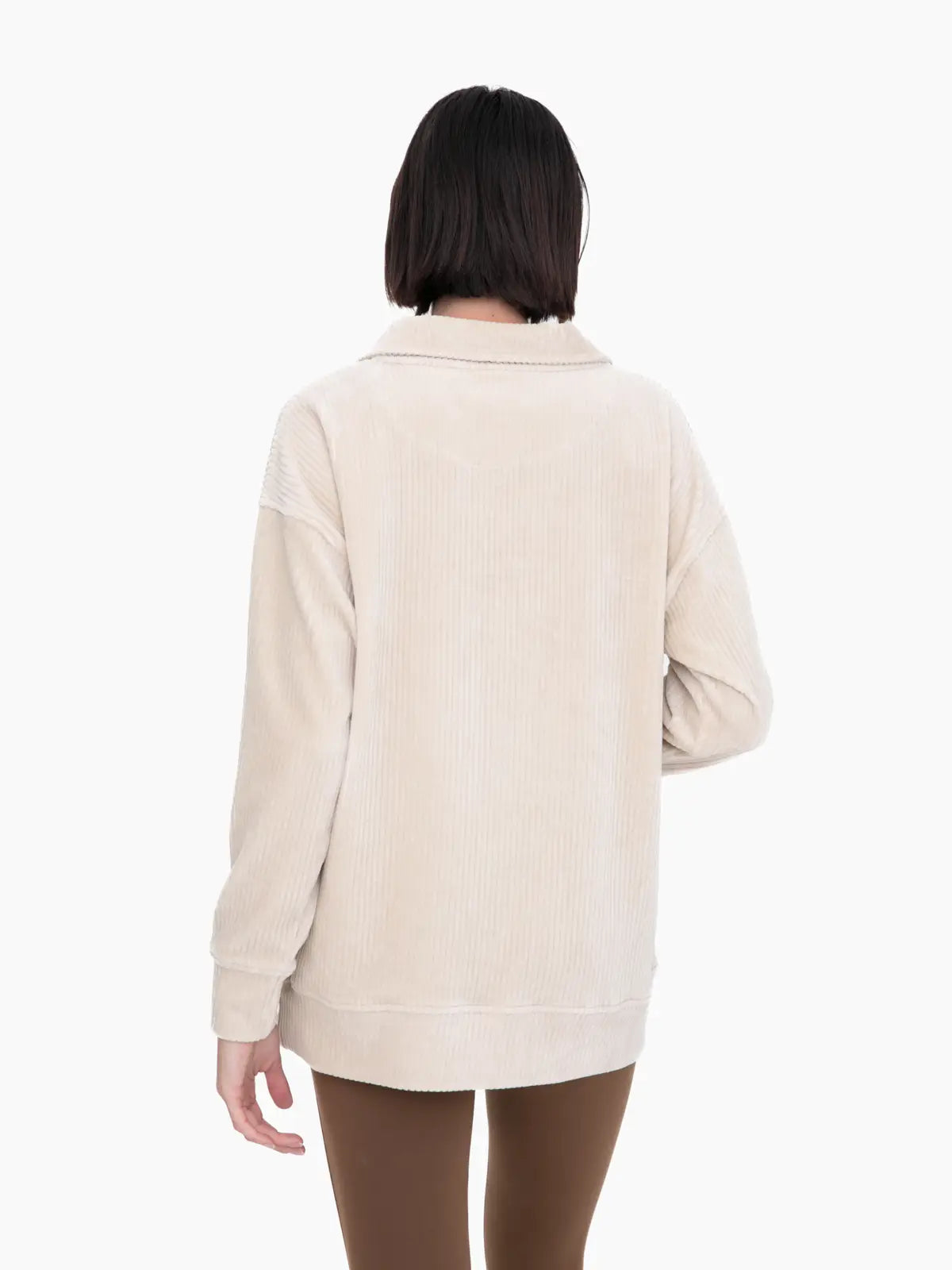 Collared Corduroy Pullover