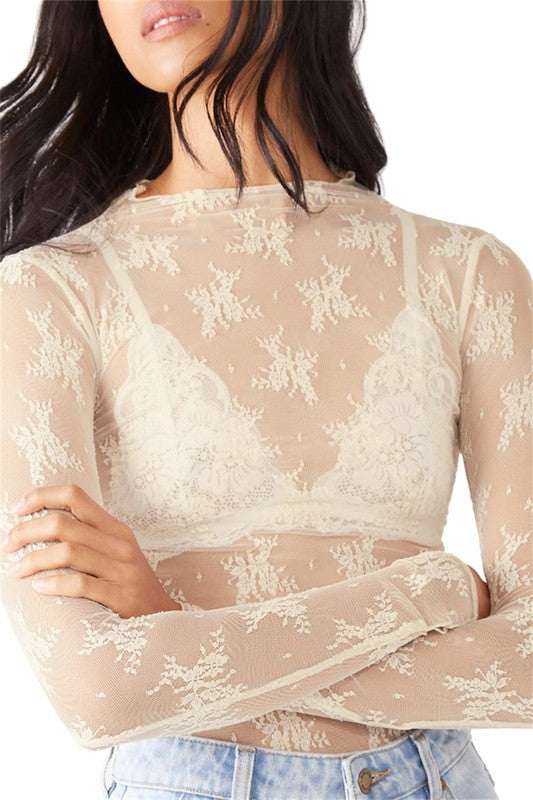Vintage Lace Layering Top