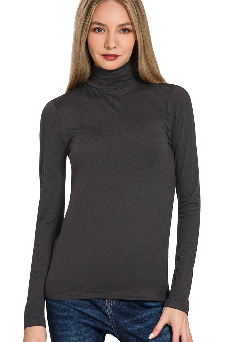 Mock Turtleneck Layering Top