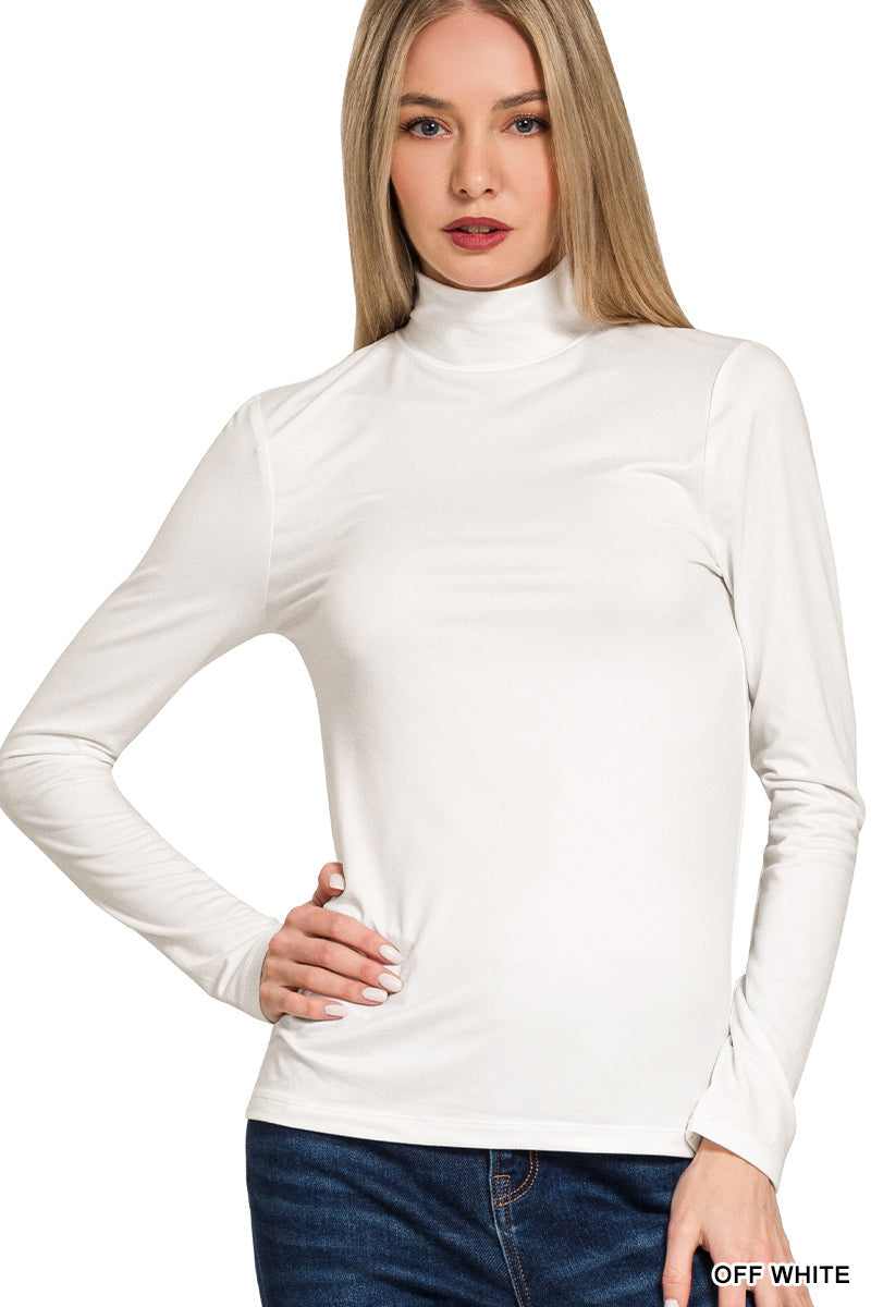 Mock Turtleneck Layering Top