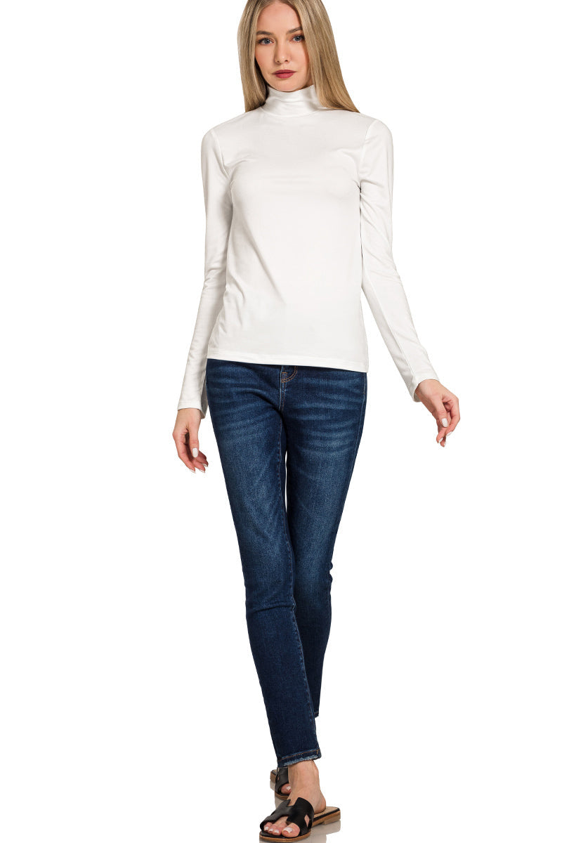 Mock Turtleneck Layering Top
