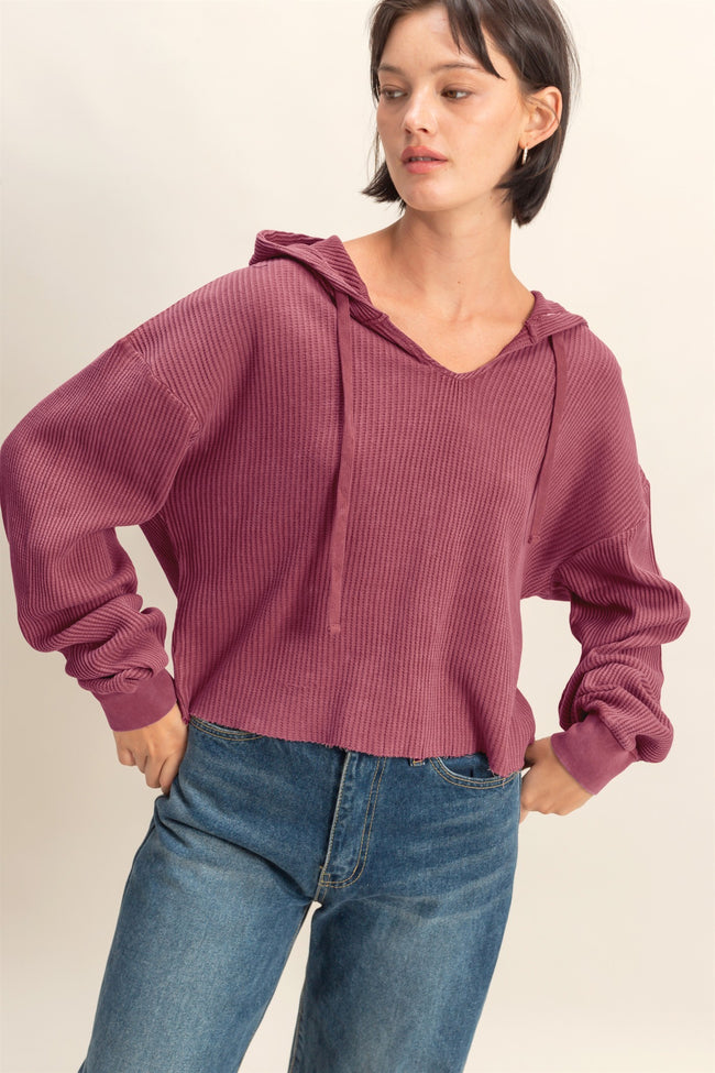 Stone Wash Waffle Hoodie