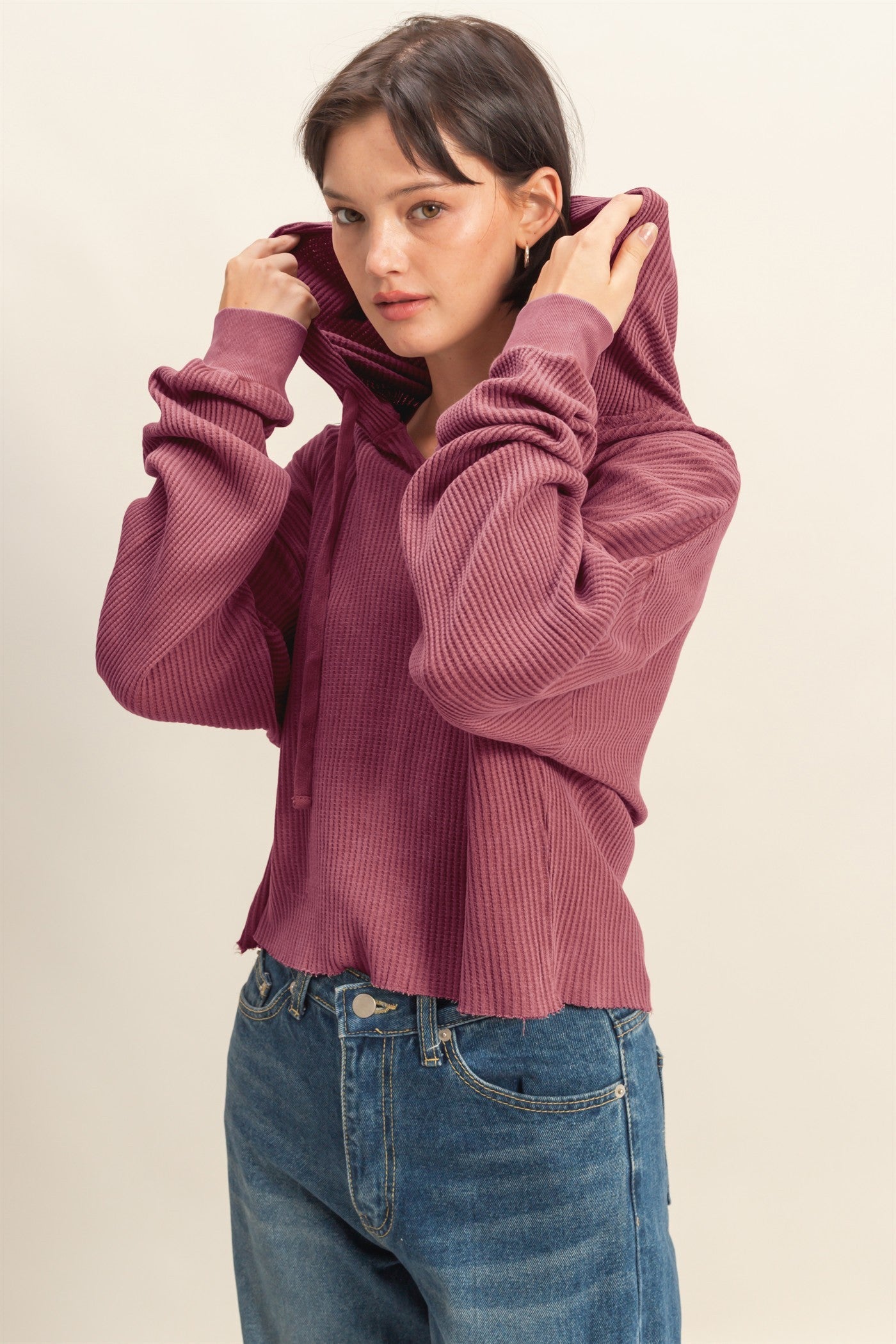 Stone Wash Waffle Hoodie