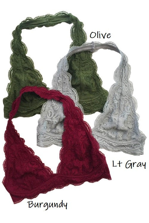 Halter Lace Bralette