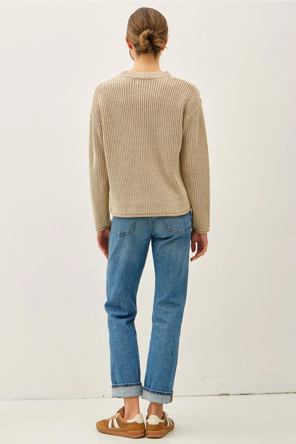 Chunky Stone Wash Pullover