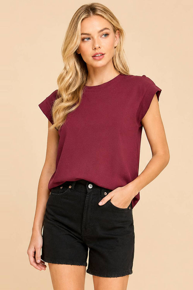 Rolled Sleeve Muscle Tee