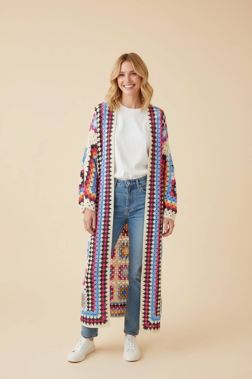 Crochet Blanket Cardigan