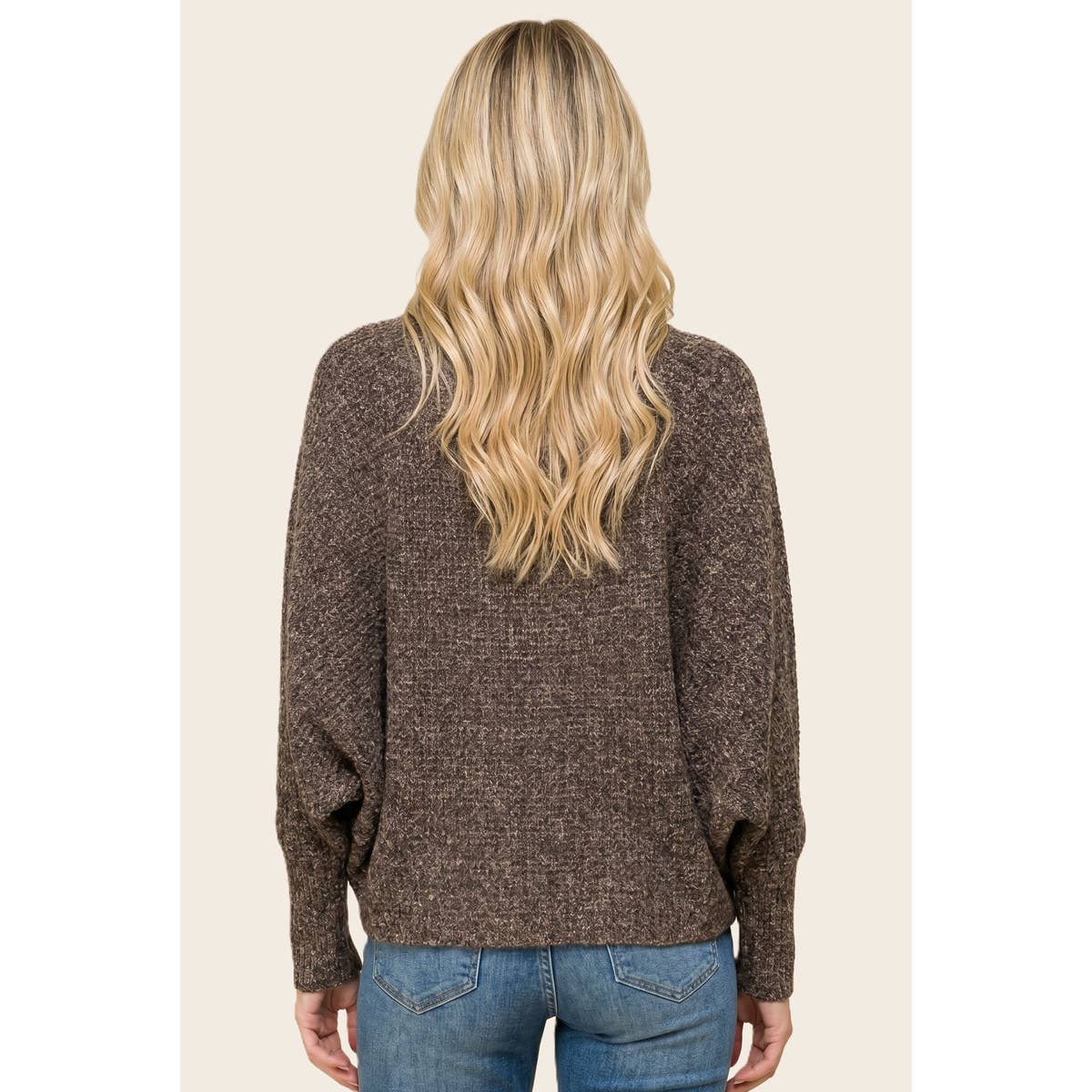 Waffle Weave Dolman Cardigan