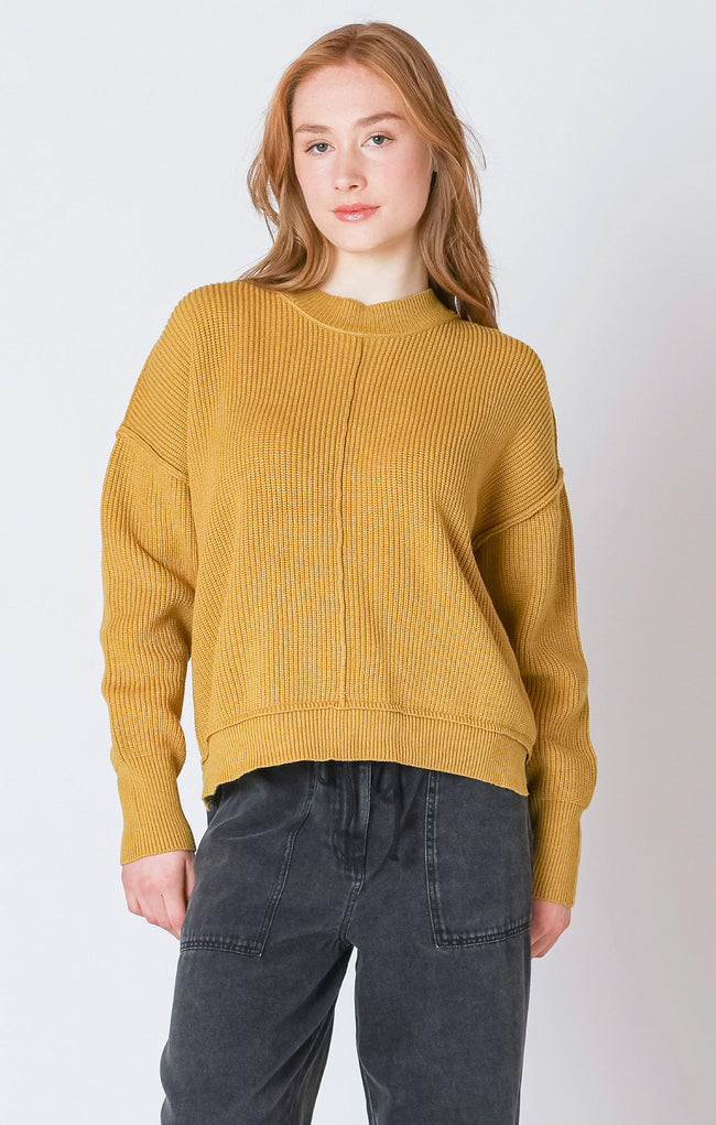Mustard Center Seam Sweater