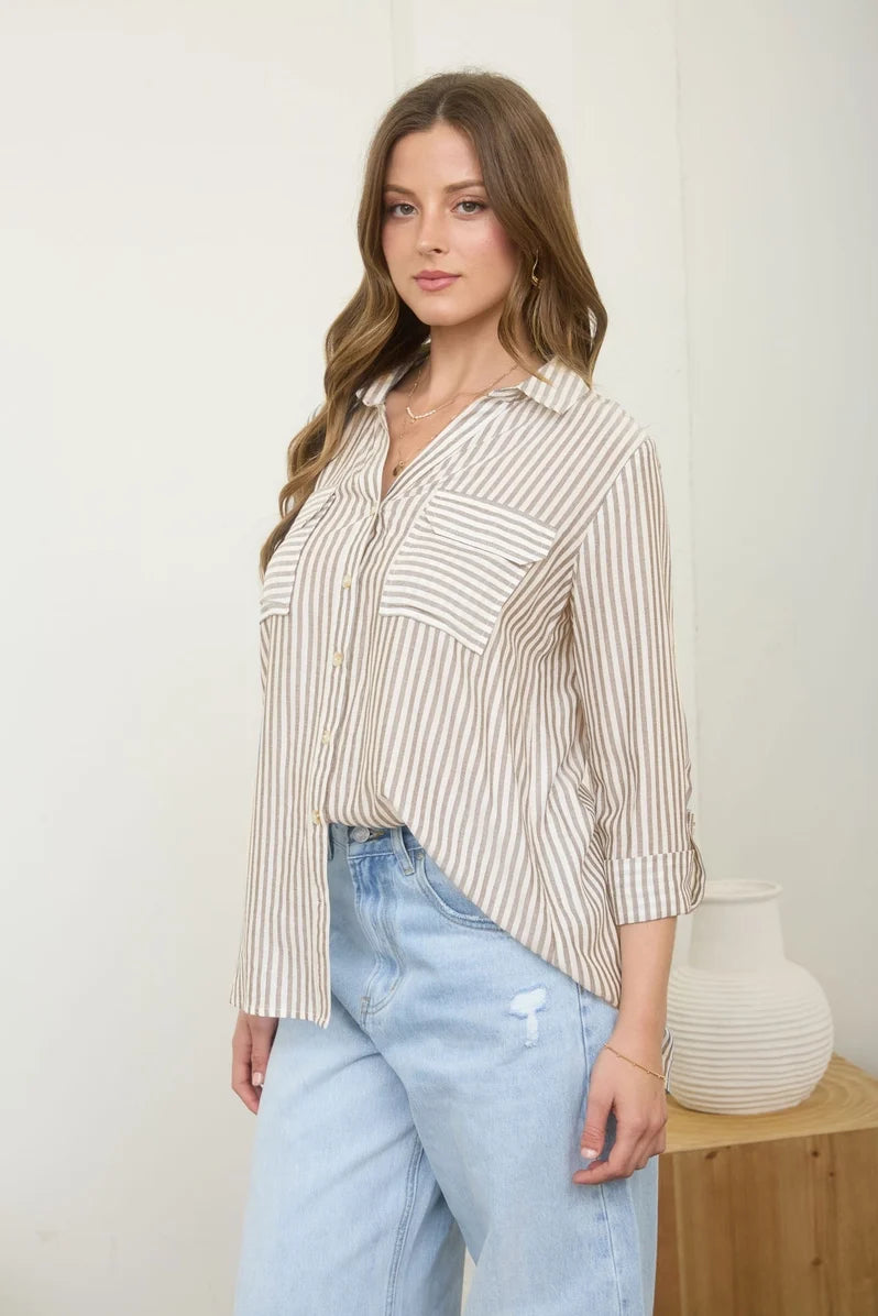 Engineer Stripe Blouse