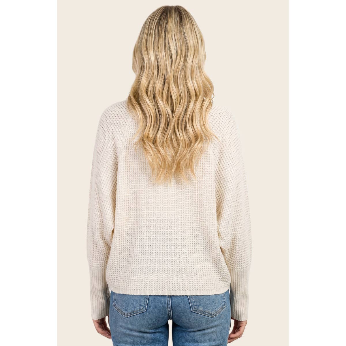 Waffle Weave Dolman Cardigan