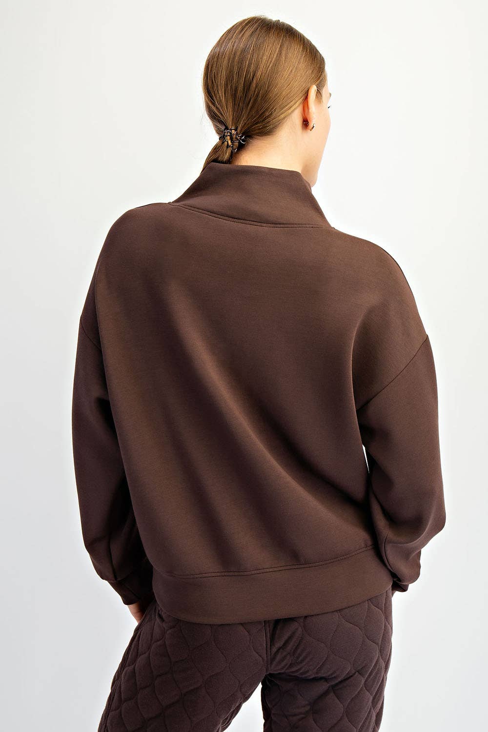 Modal Scuba Luxe Quarter Zip Pullover