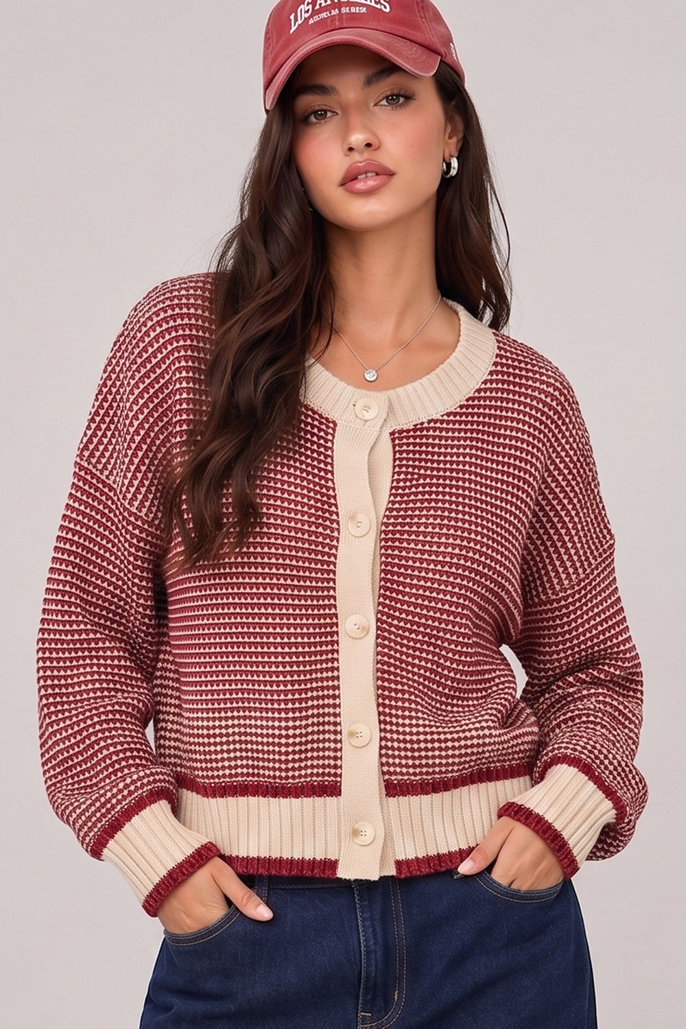 Waffle Knit Christmas Sweater