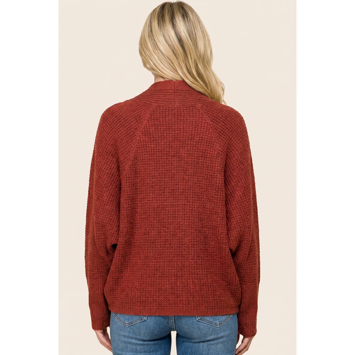Waffle Weave Dolman Cardigan