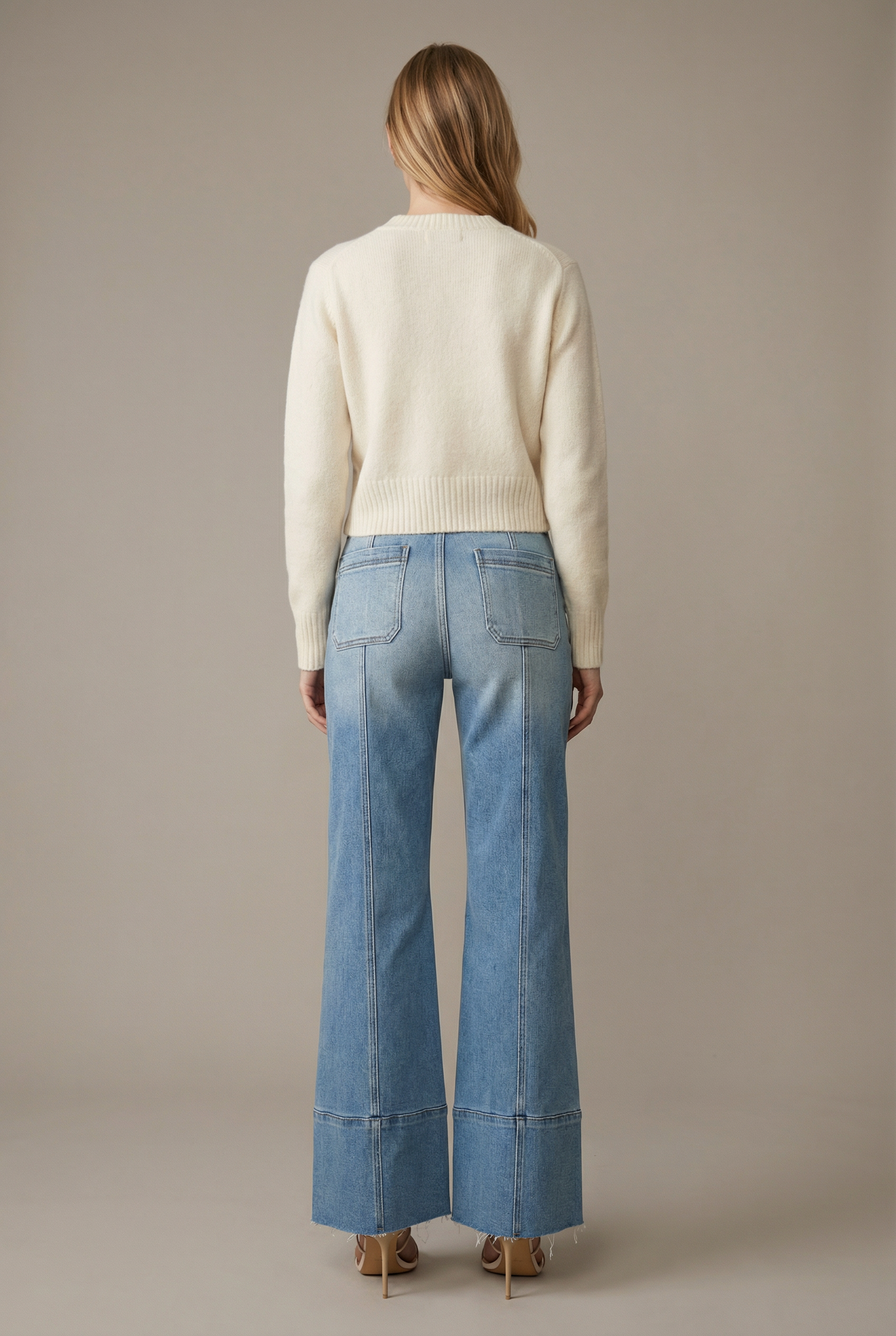 Tummy Tuck Palazzo Trouser Jeans