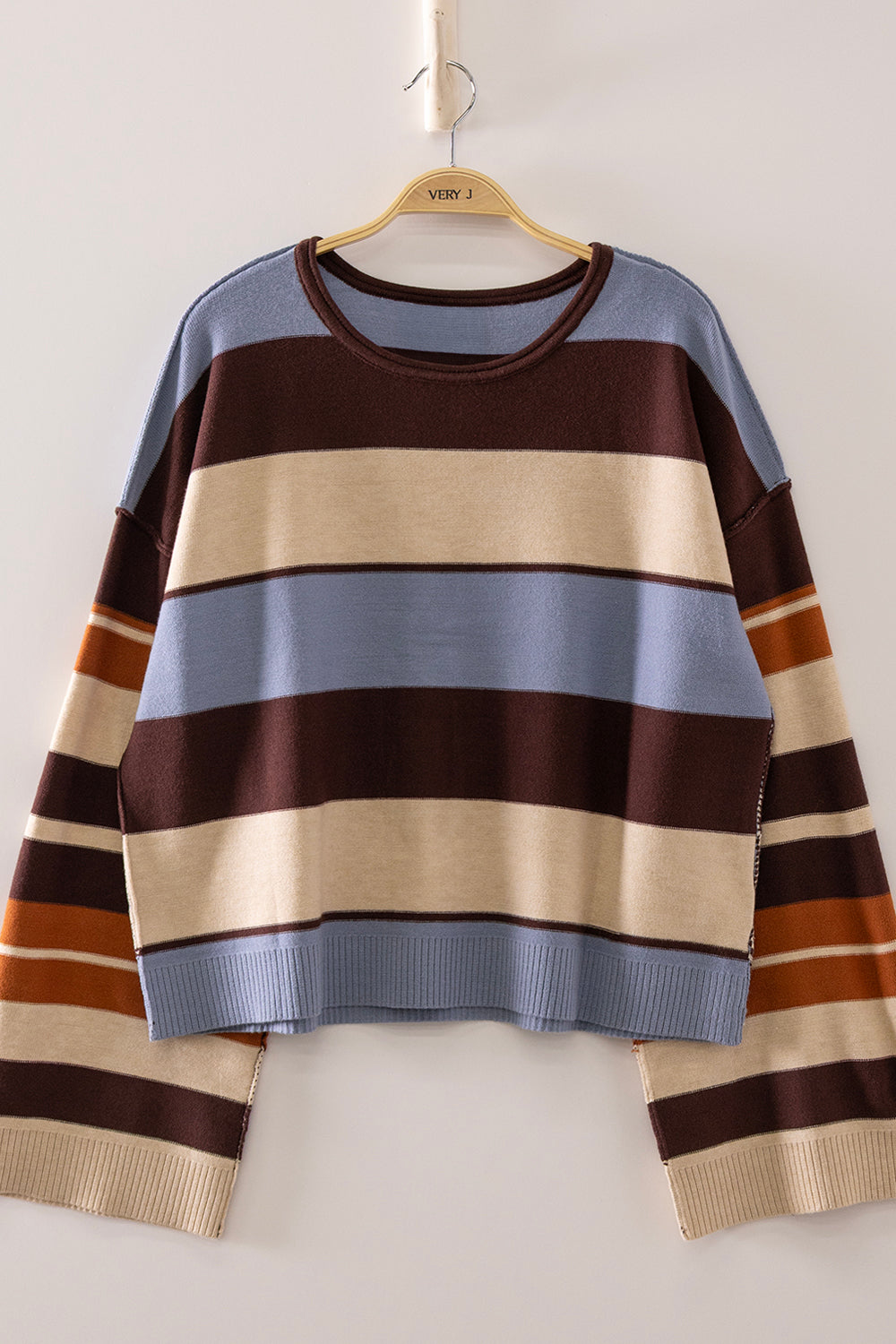 Color Block Stripe Sweater