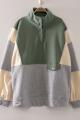Soft Brushed Colour Block Pullover