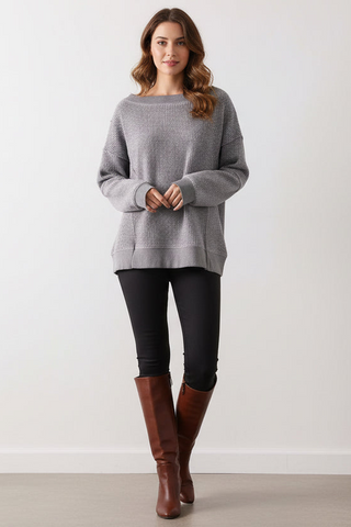 Blanket Stitch Stripe Sweater
