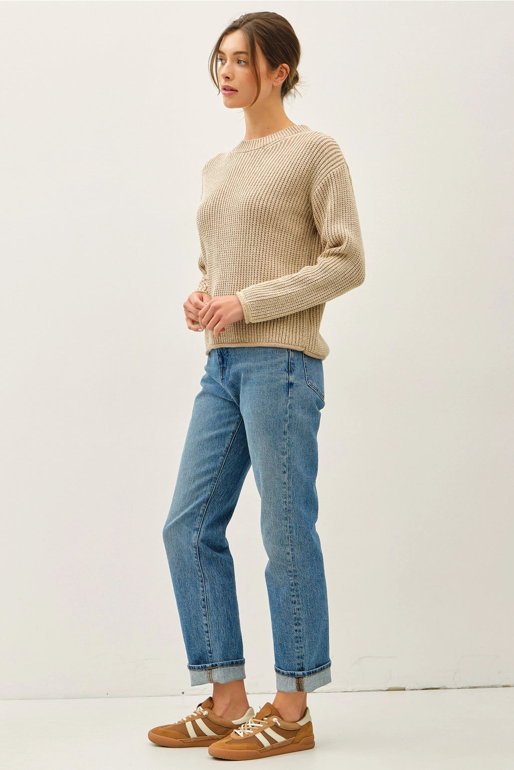 Chunky Stone Wash Pullover