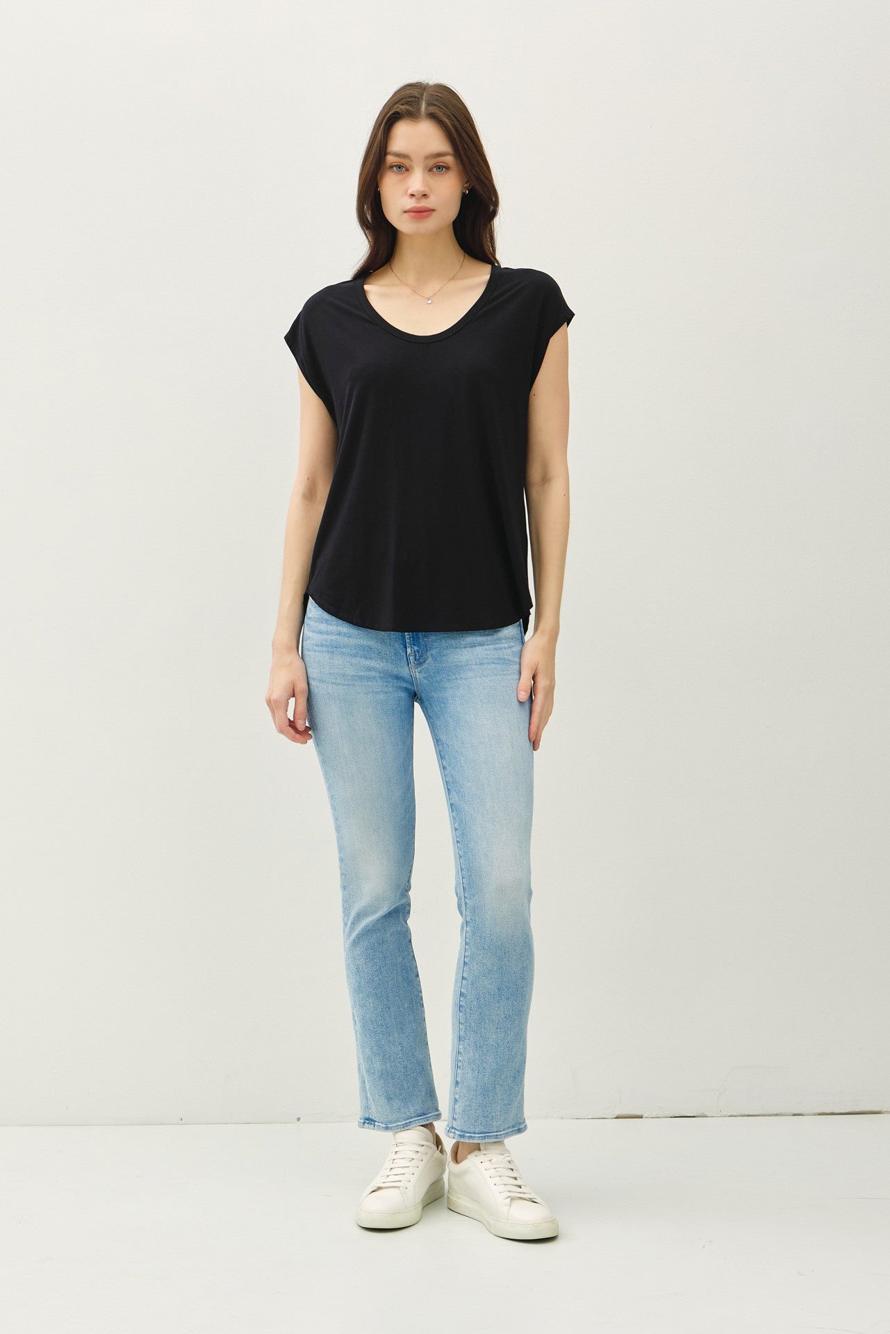 Bamboo Modal Scoop Tee