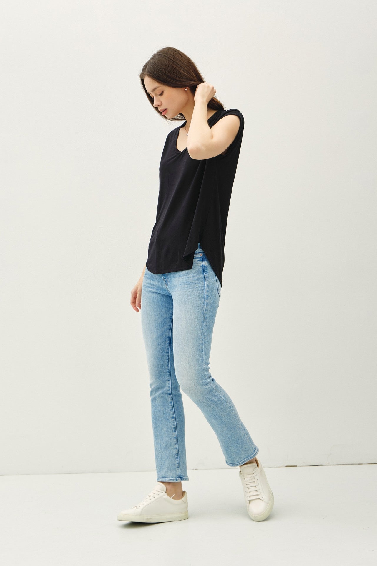 Bamboo Modal Scoop Tee