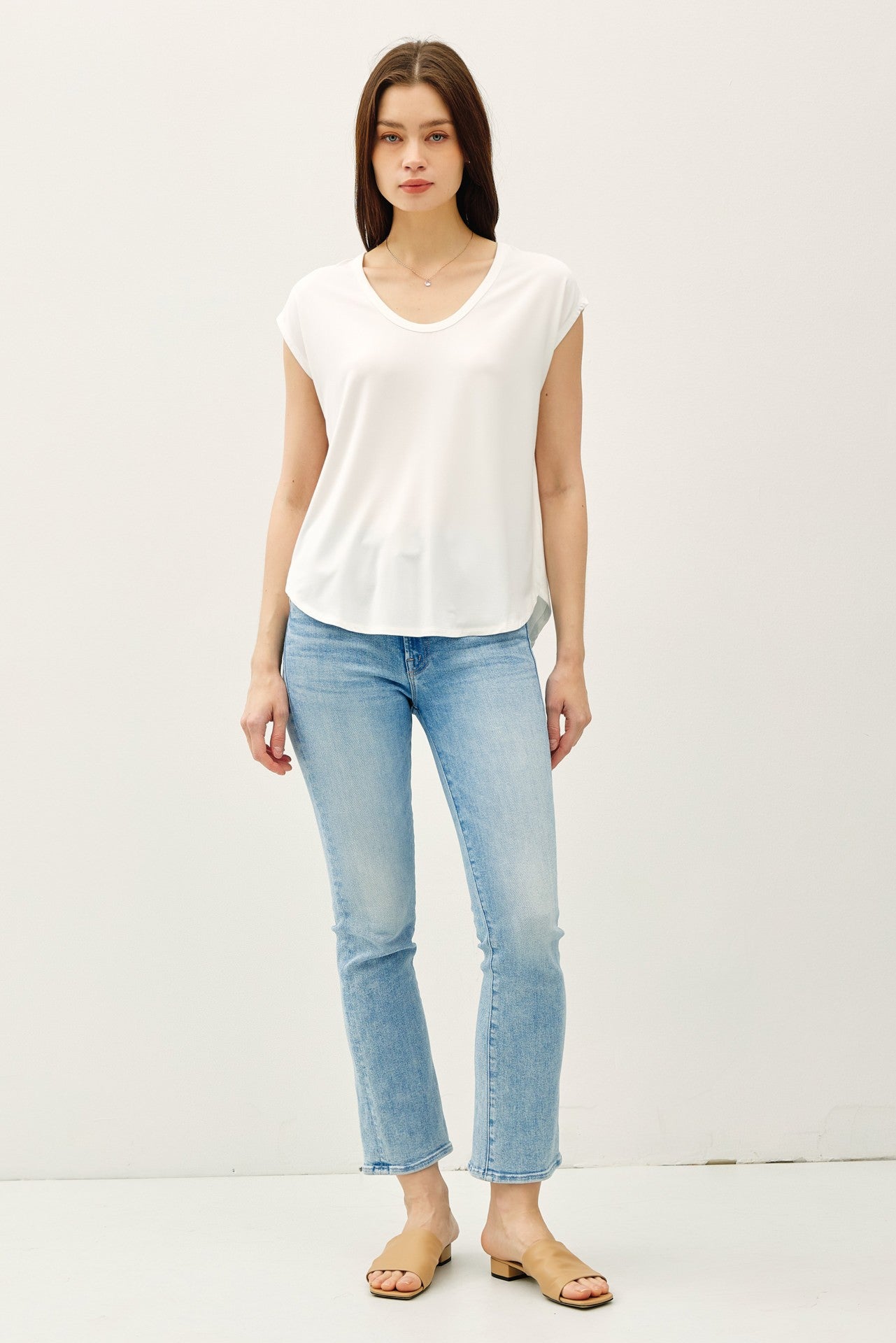 Bamboo Modal Scoop Tee