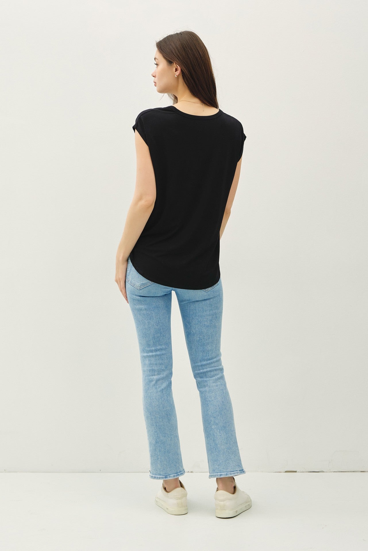 Bamboo Modal Scoop Tee