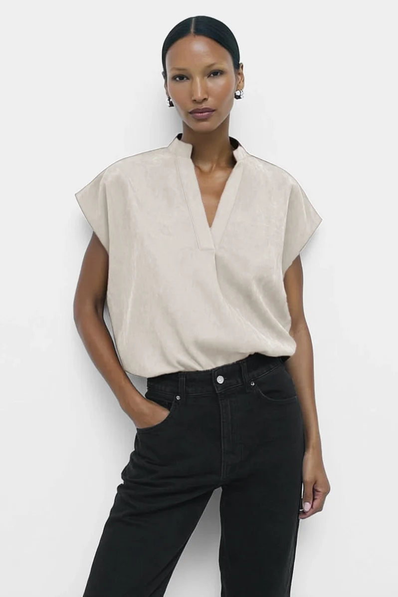 Mandarin Collar Dolman Top