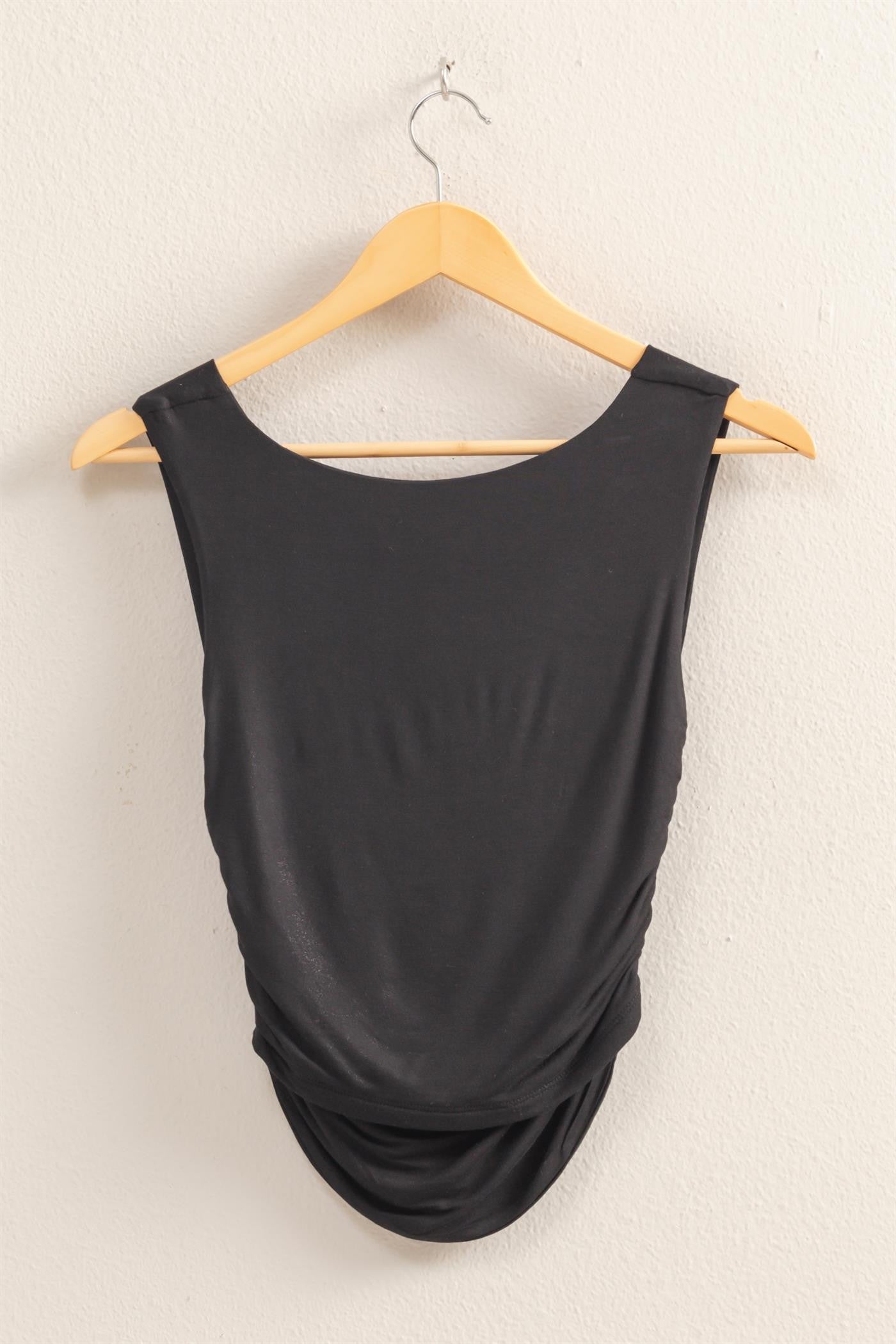 Cowel Neck Rouched Tank