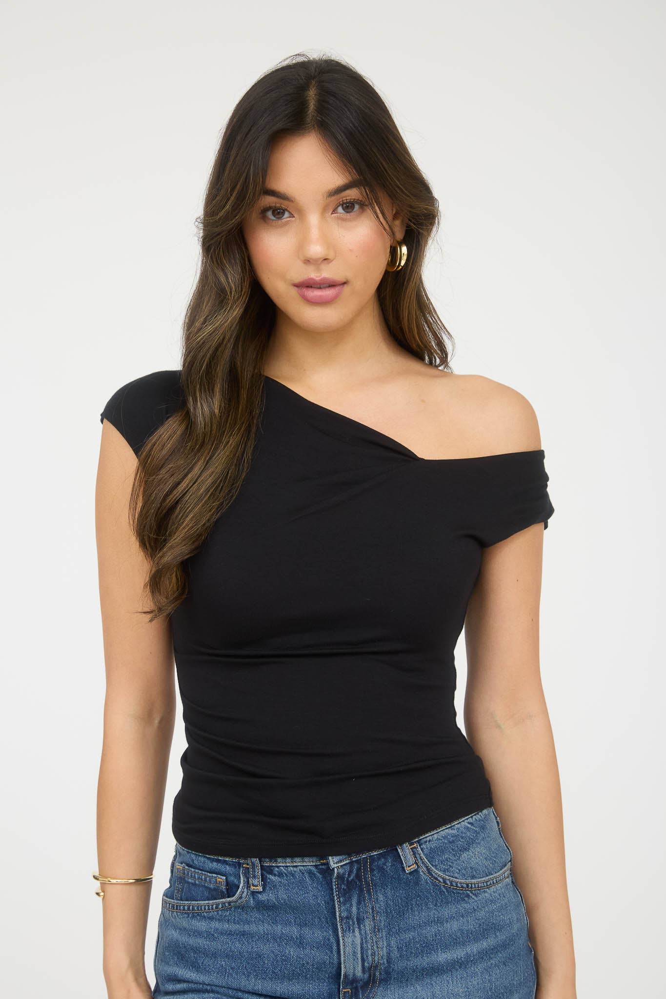Asymmetric Wrap Top