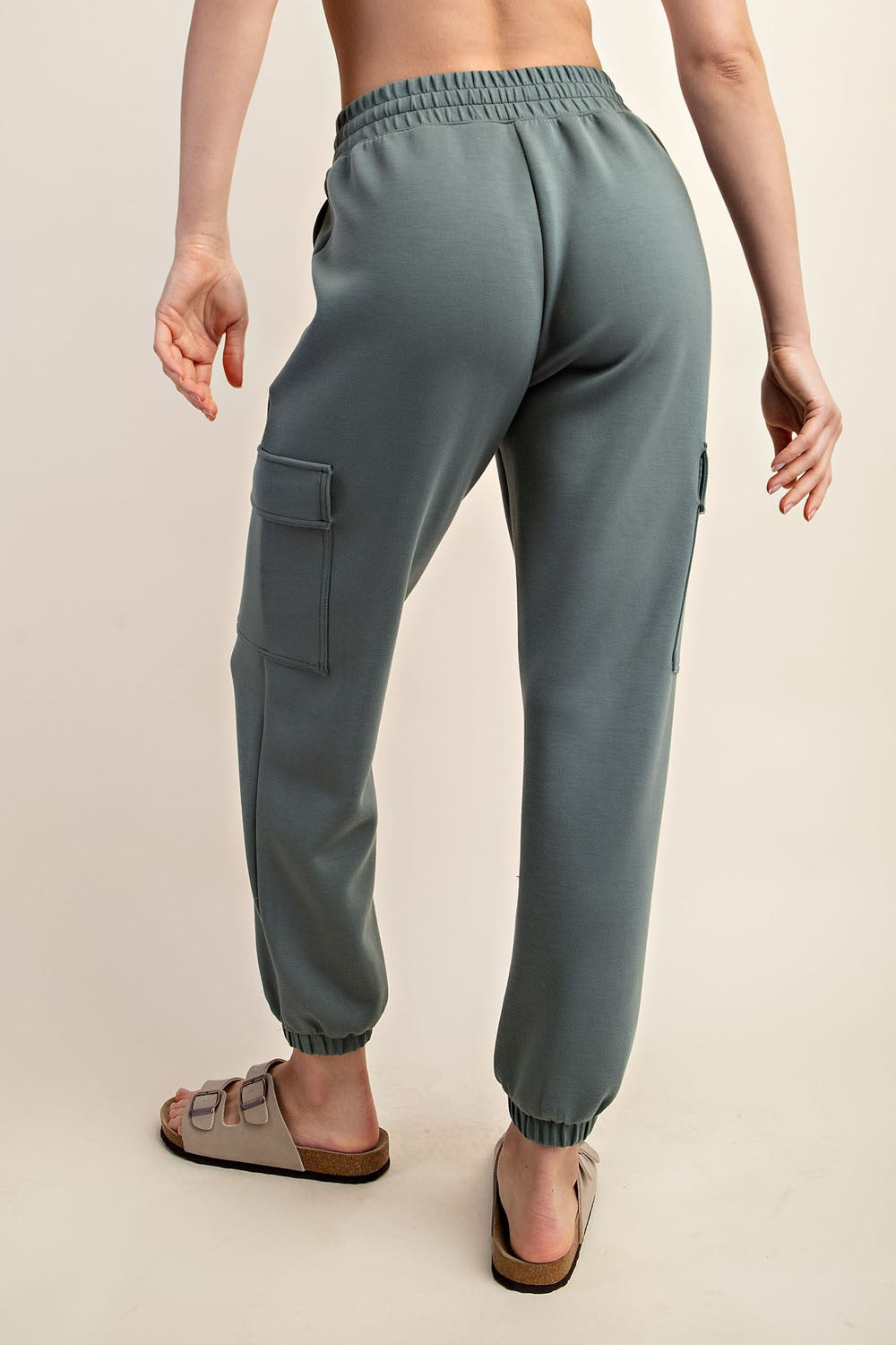 Sage Modal Cargo Pocket Joggers