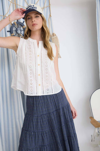 Asymmetric Roll Sleeve Top