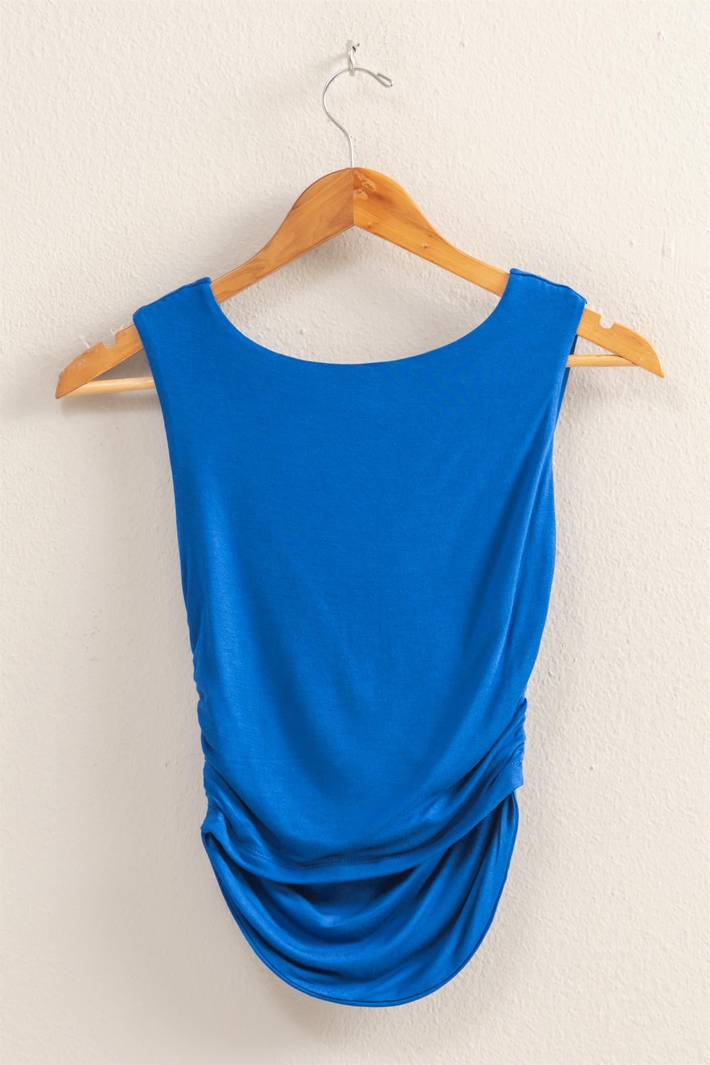 Cowel Neck Rouched Tank