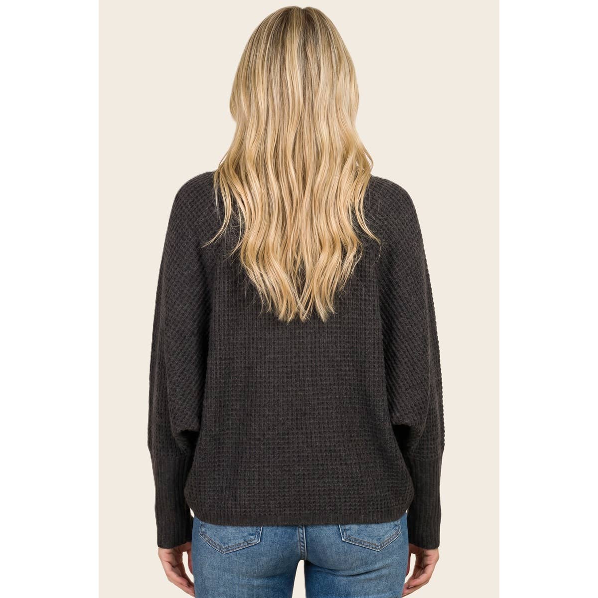 Waffle Weave Dolman Cardigan