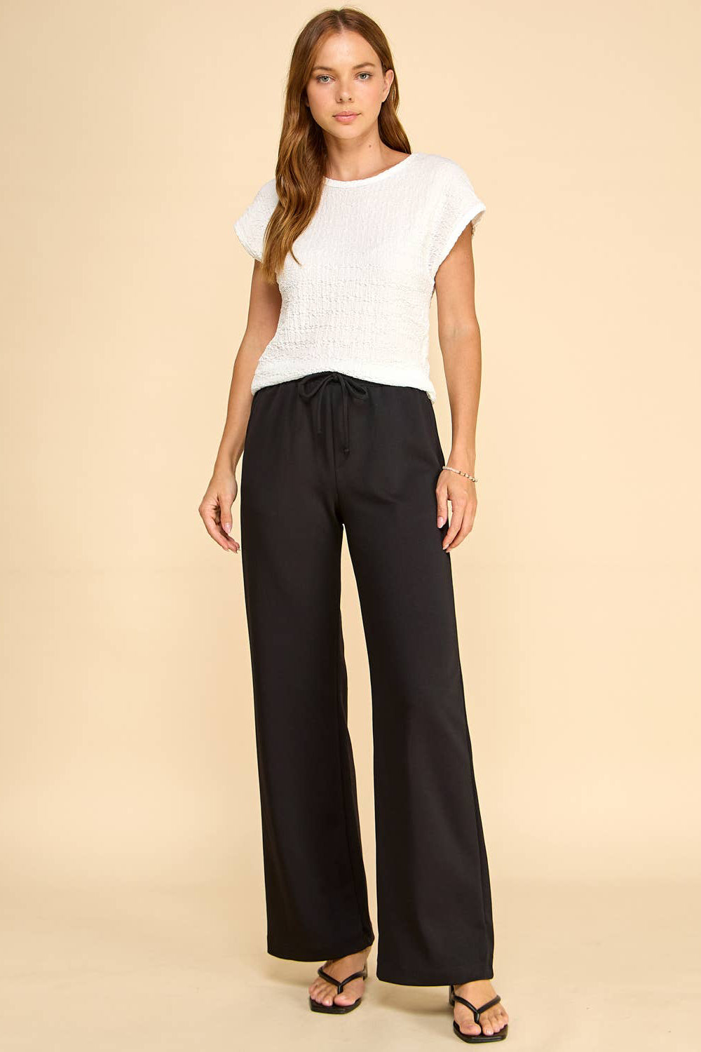 Wide Leg Drawstring Lounge Pants