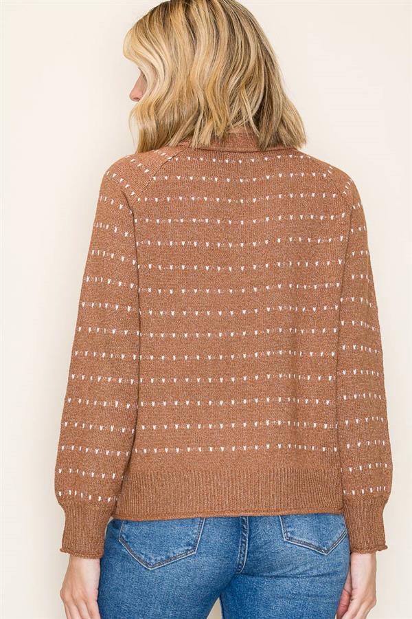 Camel Dot Knit Sweater