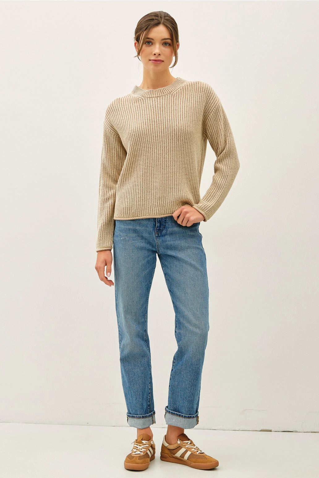 Chunky Stone Wash Pullover