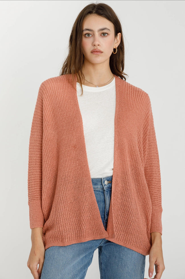 Dolman Sleeve Light Knit Cardi