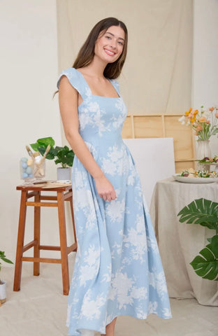 Linen Wood Button Overalls