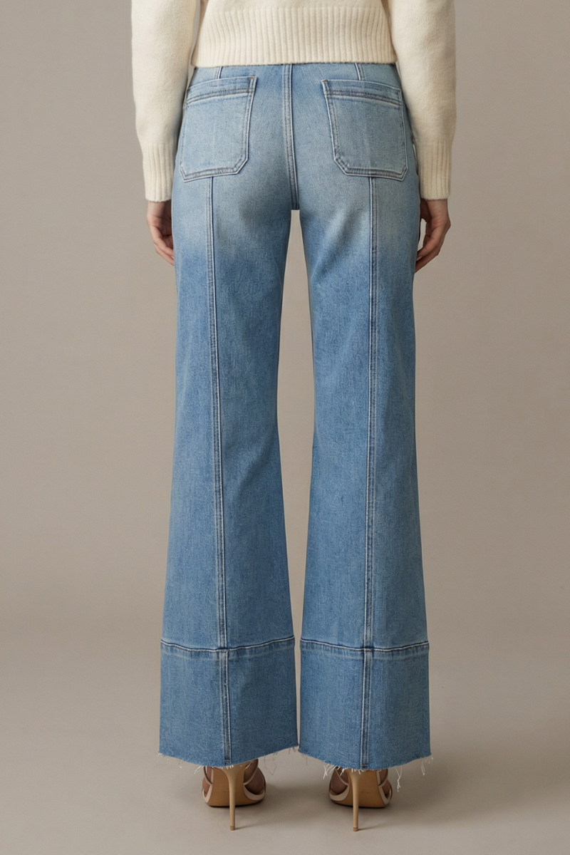 Tummy Tuck Palazzo Trouser Jeans
