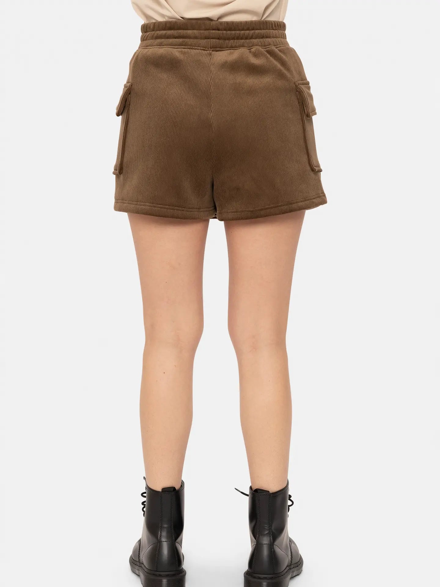 Chocolate Corduroy Cargo Skort