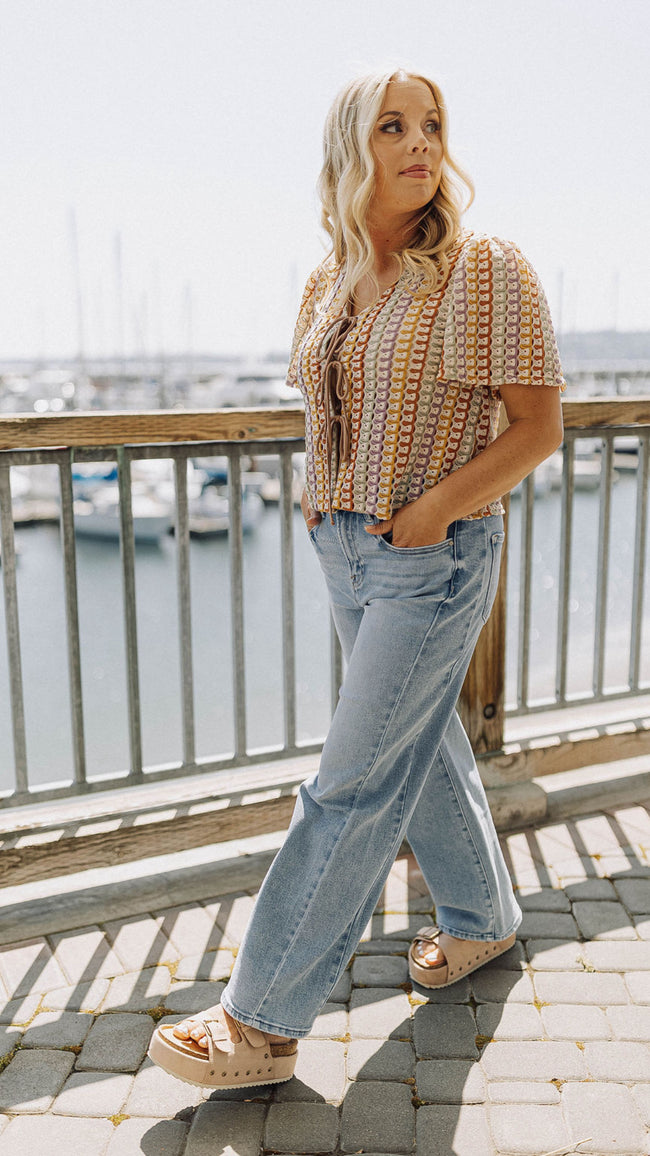 Light Panel Barrel Jeans