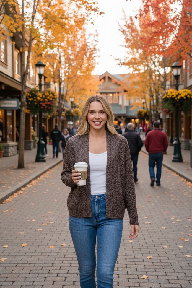 Waffle Weave Dolman Cardigan