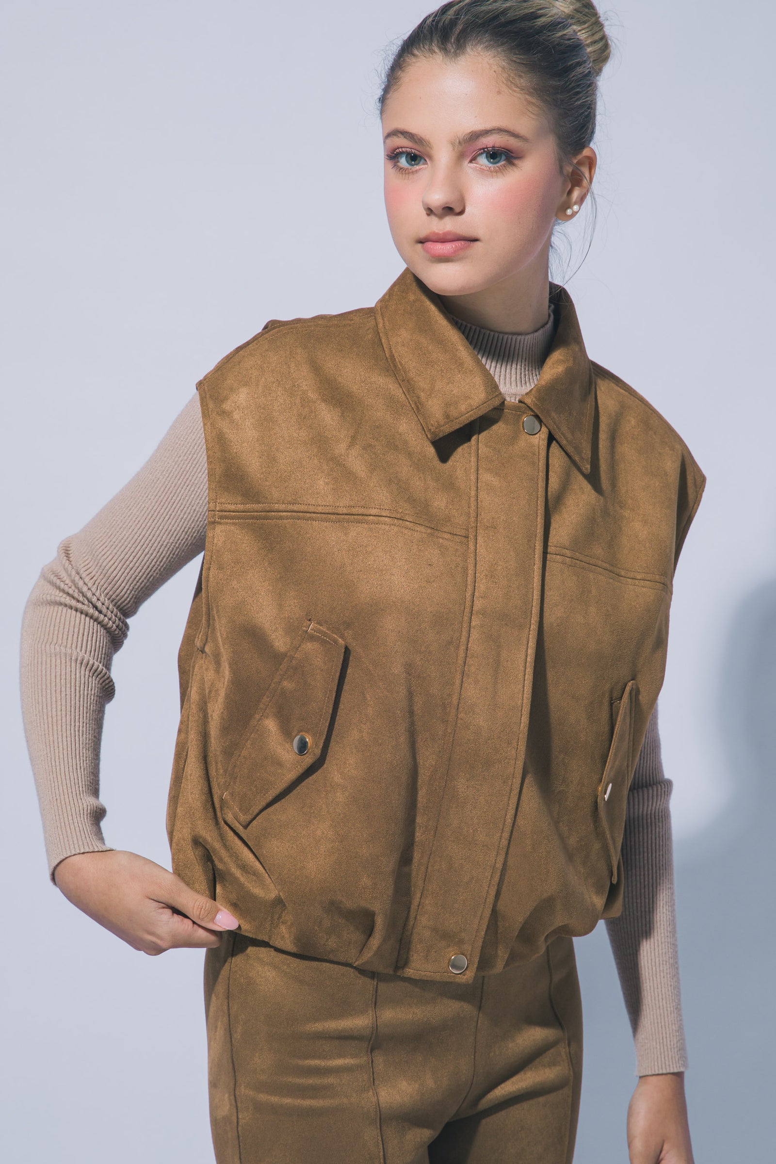 Suedette Aviator Vest