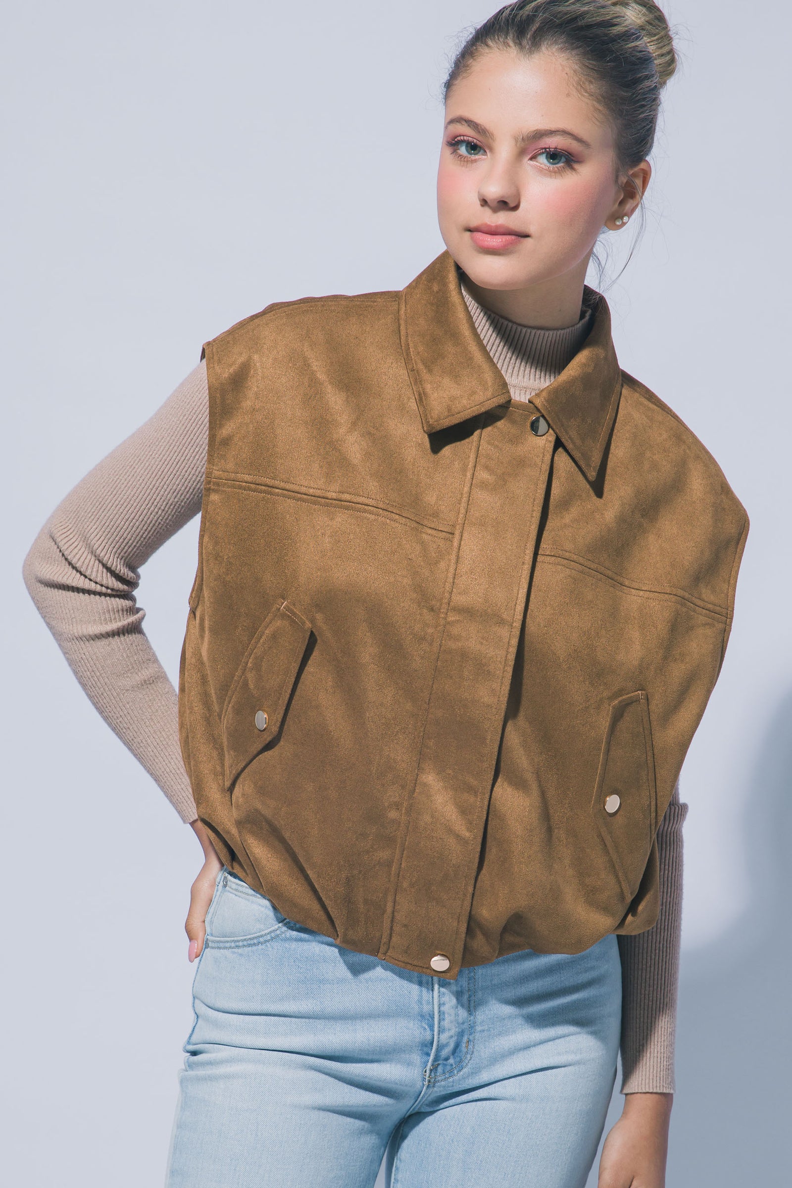 Suedette Aviator Vest