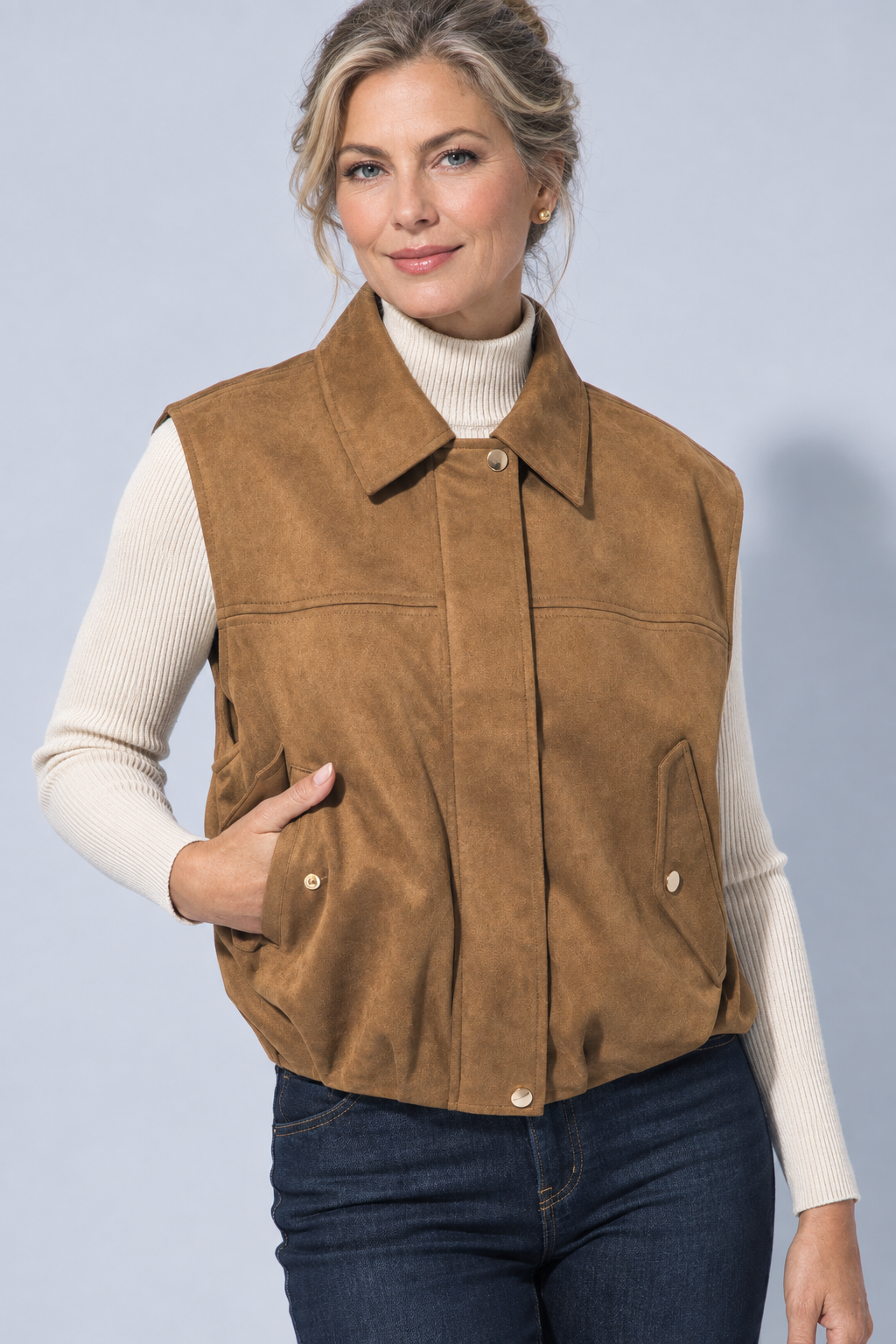 Suedette Aviator Vest