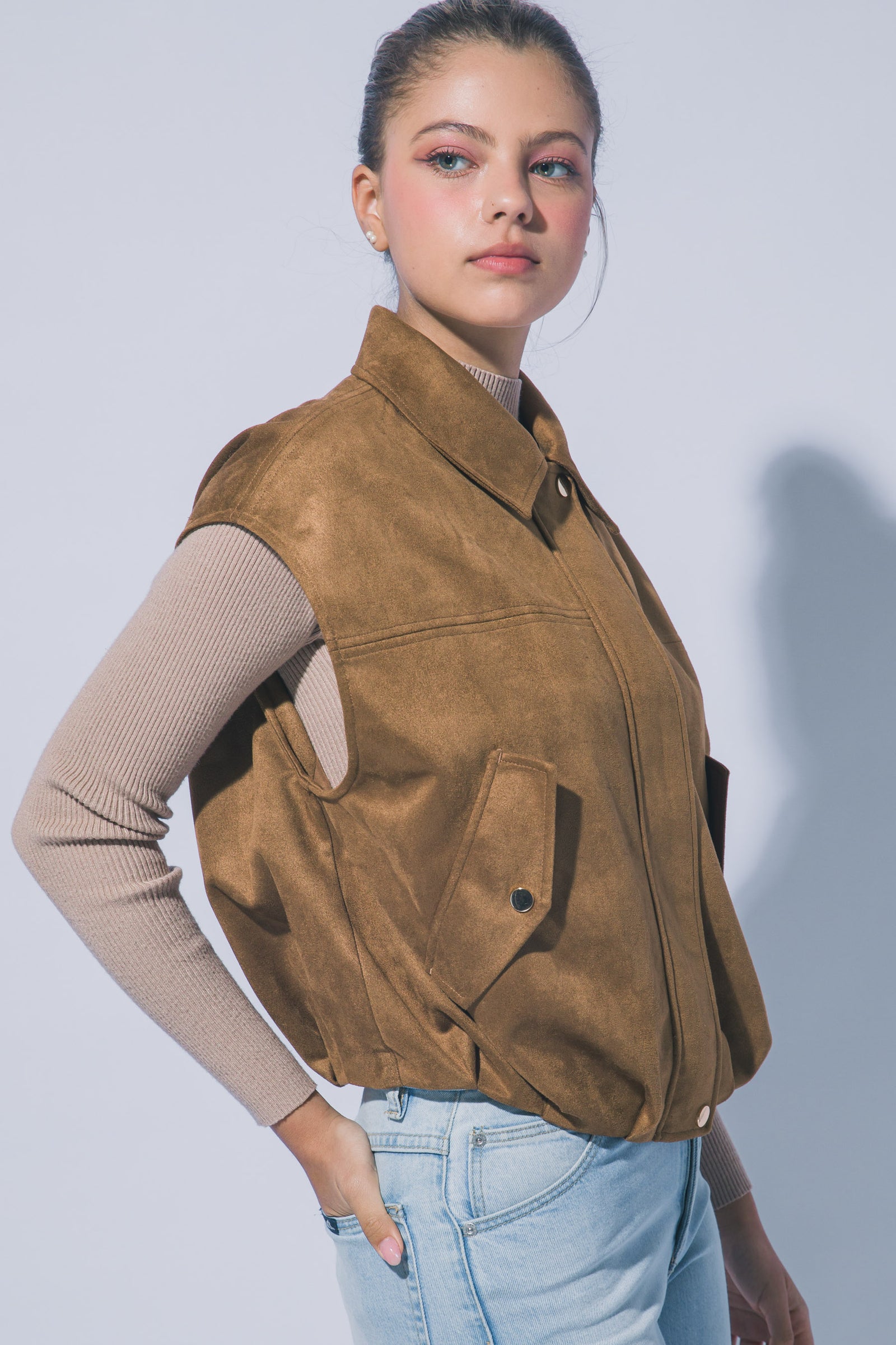 Suedette Aviator Vest