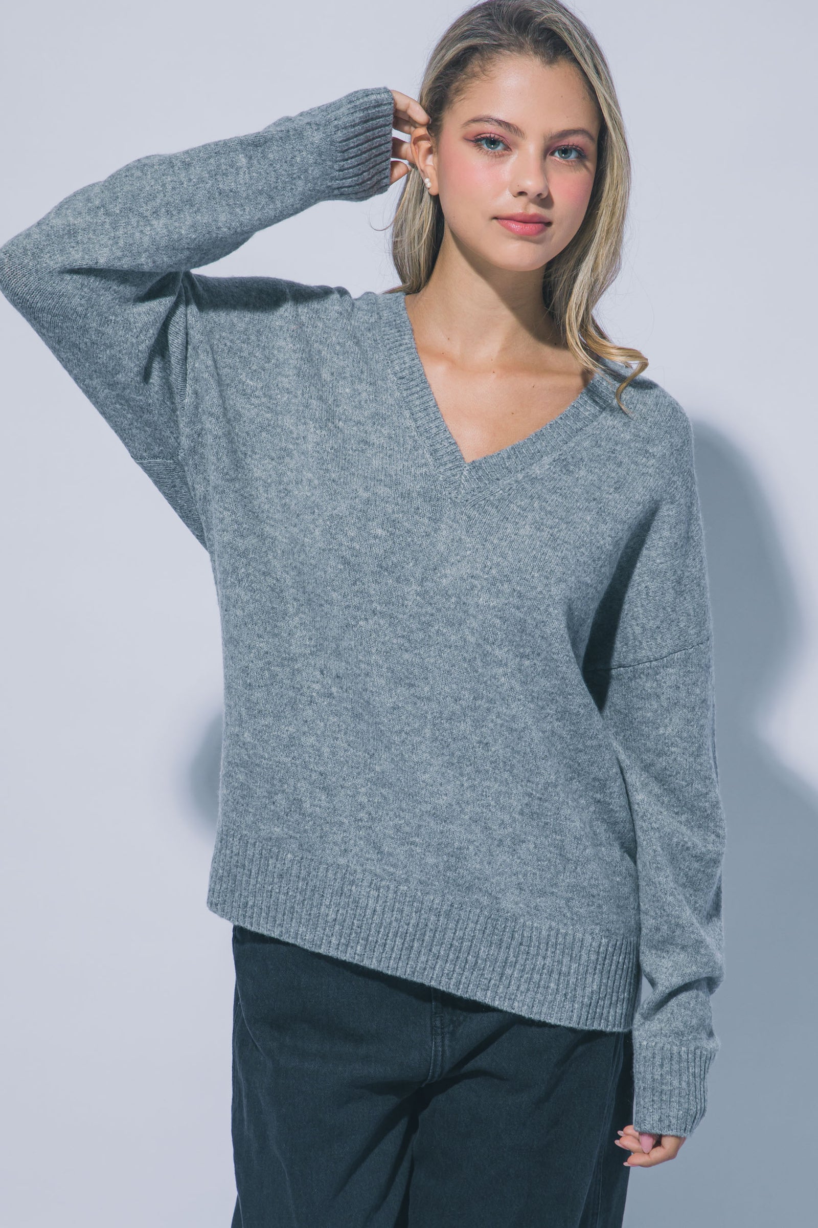 V-neck Boyfriend Sweater