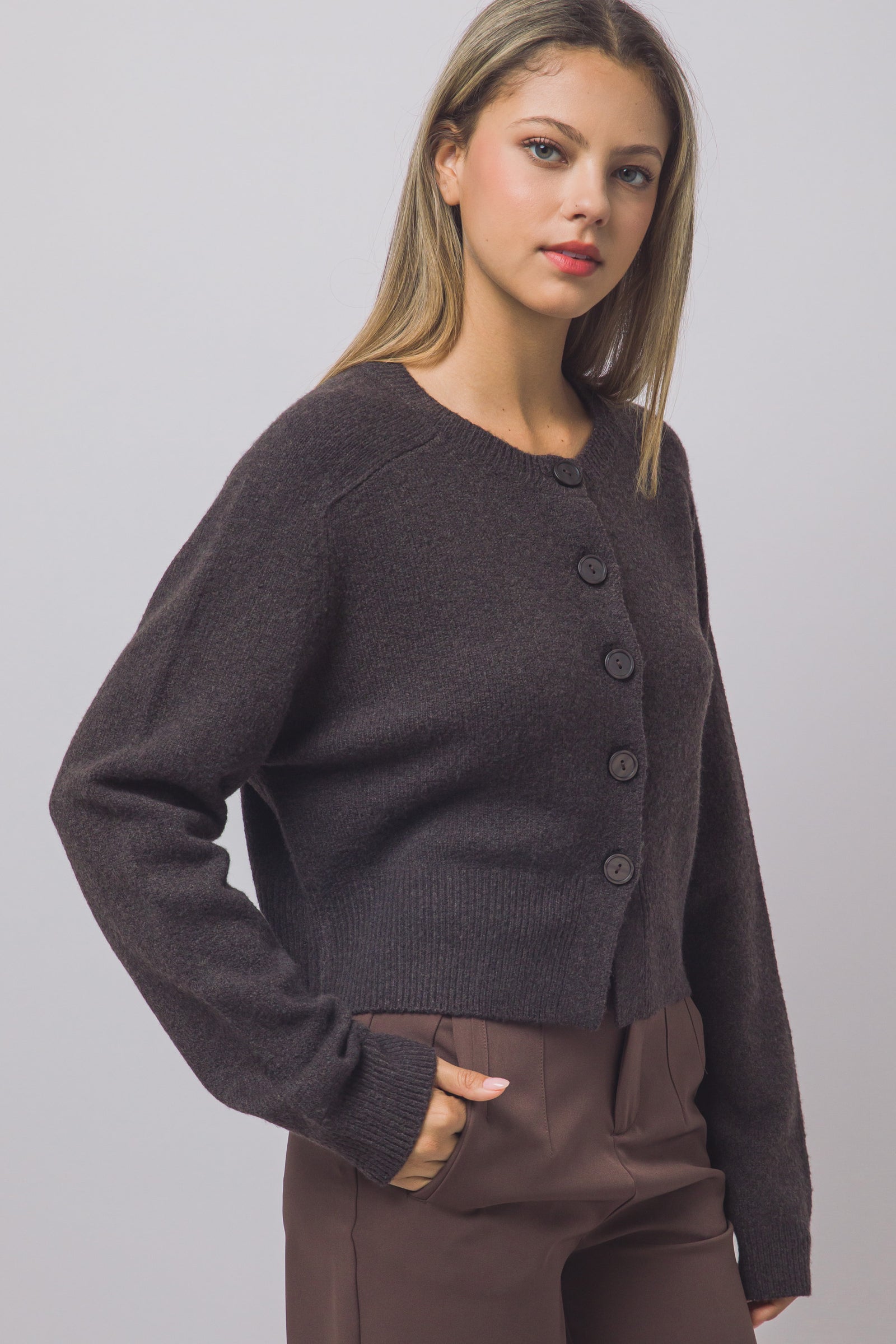 Just Like Cashmere Button Cardi
