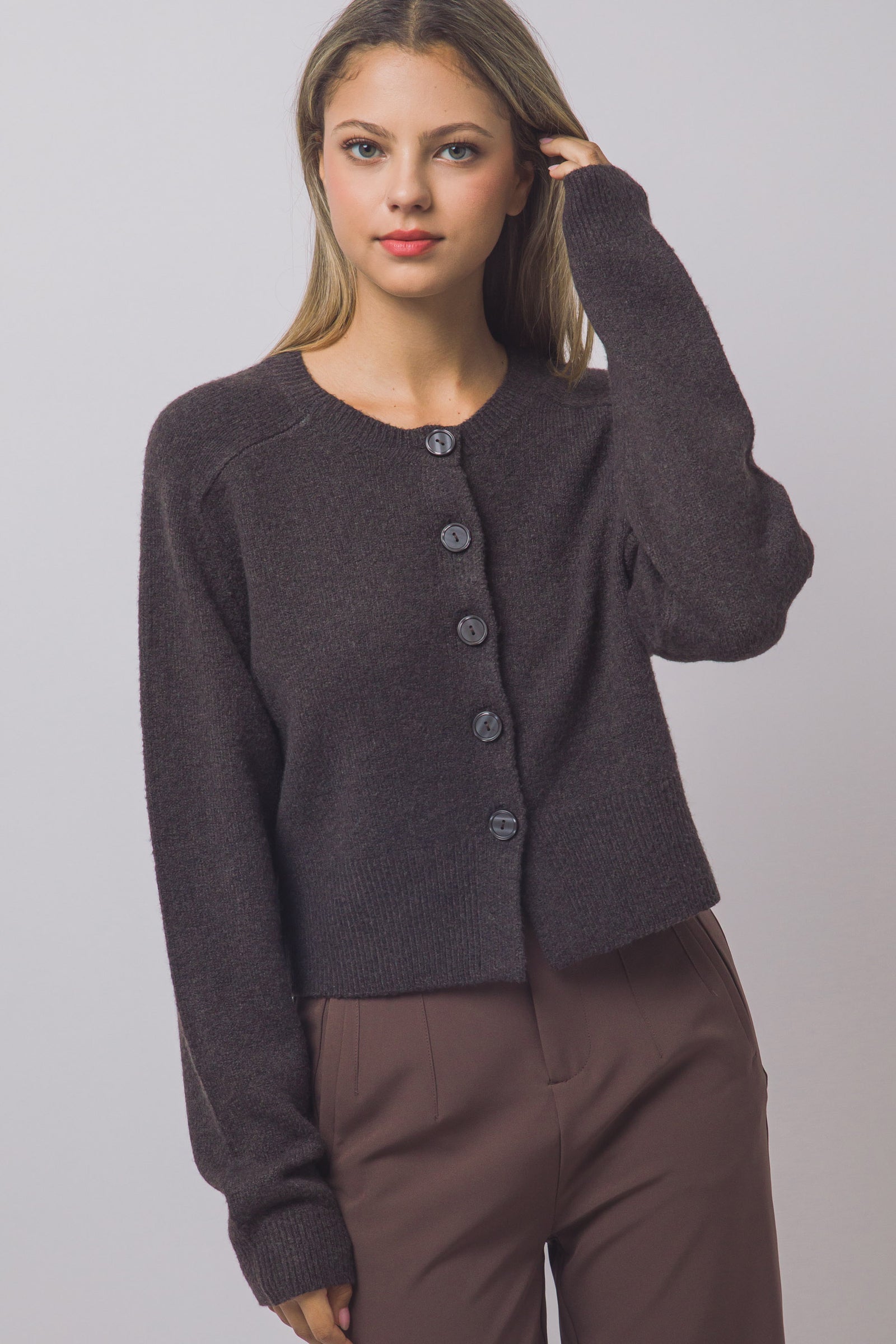 Just Like Cashmere Button Cardi